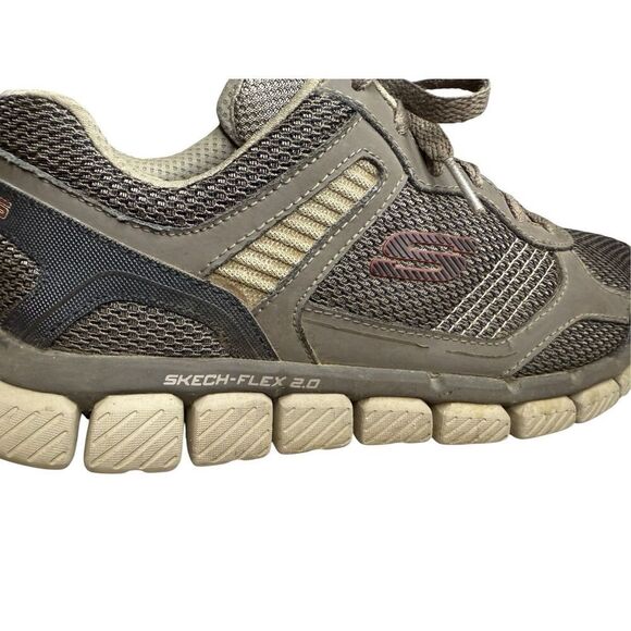 Skechers Skech Flex 2.0 Men’s 7 Athletic Shoes Gray Running Casual Comfort - Picture 6 of 9